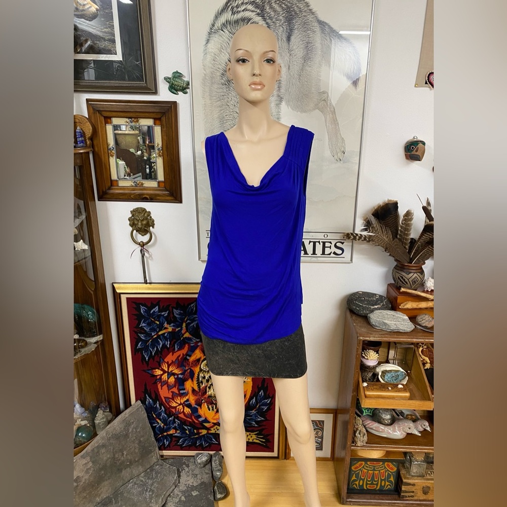 🐦‍⬛ 5/$25 🐦‍⬛  Elegant Royal Blue Sleeveless Blouse